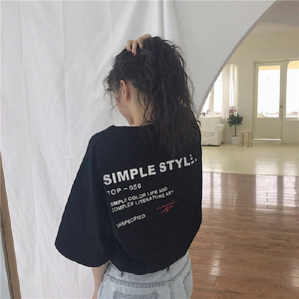 Korean Style Top Ins Yellow T-Shirt Female Student Summer Girlfriend Outfit