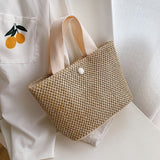 straw woven beach bag