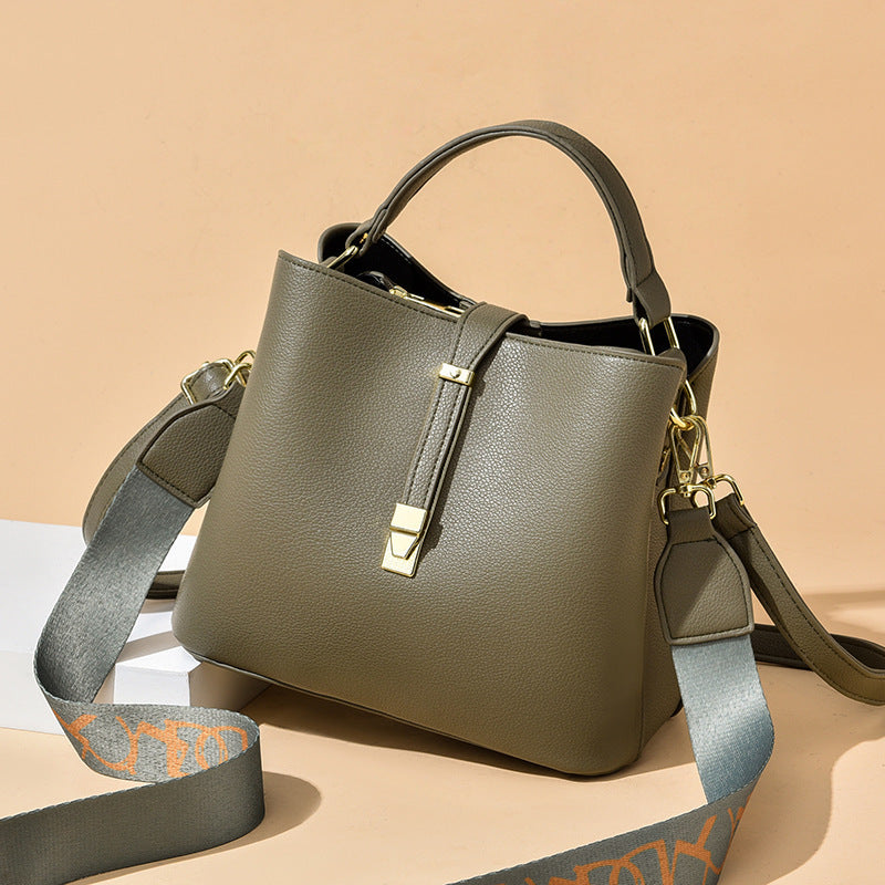 women's bucket shoulder messenger bag