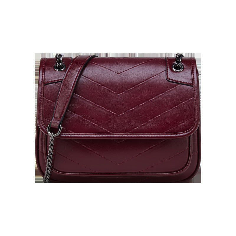 cowhide shoulder bag for women