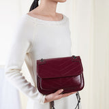 cowhide shoulder bag for women