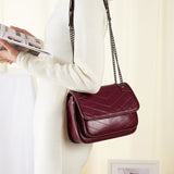 cowhide shoulder bag for women