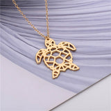 Popular Personality Jewelry Hollow Turtle Necklace