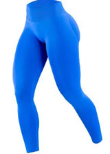 Women Waist Gym Yoga Pants High Waist Peach Buttocks Solid Color Tight Fitting Sports Leggings Yoga Exercise Pants