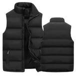 Mens Vest Jacket Warm Sleeveless Jackets Winter Waterproof Zipper Coat Autumn Stand-up Collar Casual Waistcoat Brand Clothing