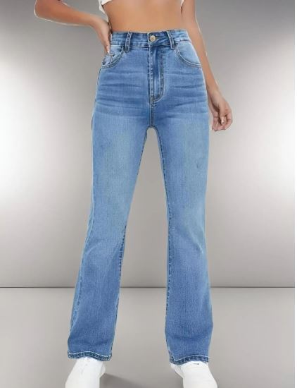 New women's hot jeans slimming European and American style casual versatile high waist washed Denim trousers for women