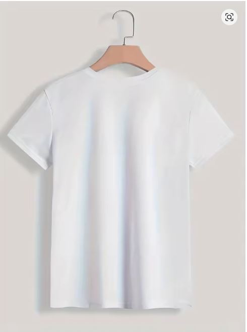 90s T Shirt Paris Women Print T-shirt Girl Short Sleeve Crew Neck Casual Top for Summer Spring Women's Clothing