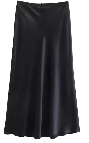 Vintage Chic Female High Waist H Line Long Skirts