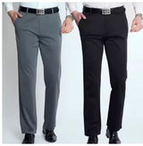 Men's Summer Thin Fashion Business Casual Suit Pants Long Pants Men's Elastic Straight Sleeve Formal Pants