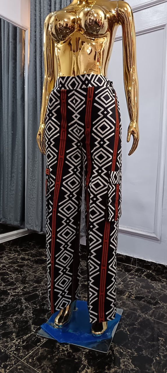 Emvorlia Ankara Cargo Trouser for women