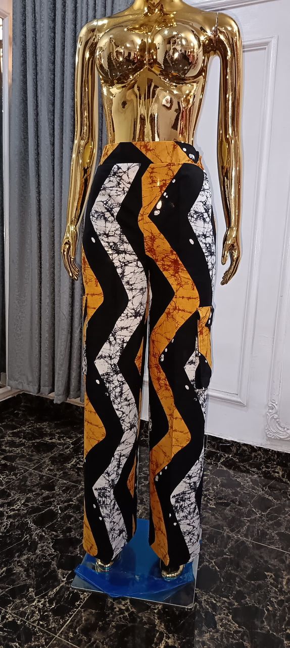 Emvorlia Ankara Cargo Trouser for women