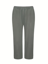 2025 New Women's Elegant Solid Color Three Piece Set - Round Neck Top Coat&Solid Color Tank Top&Wide Leg Pants, Elastic Polyester Blended, Comfortable And Breathable, Fashionable And Elegant