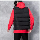 Mens Vest Jacket Warm Sleeveless Jackets Winter Waterproof Zipper Coat Autumn Stand-up Collar Casual Waistcoat Brand Clothing