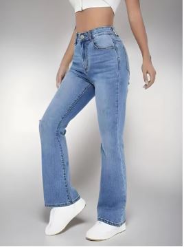 New women's hot jeans slimming European and American style casual versatile high waist washed Denim trousers for women