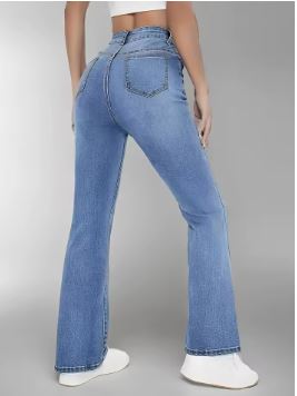 New women's hot jeans slimming European and American style casual versatile high waist washed Denim trousers for women