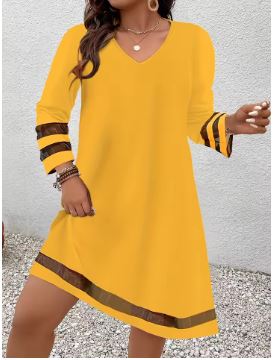 Plus Size Fashion Elegant Women Dress Loose Casual Dress Women Dress New Temperament