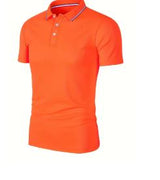 2025 Hot Sale Men's Summer Casual Breathable Comfortable Polo Shirt Men's Solid Color High Quality Short Sleeve T-Shirt