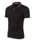 2025 Hot Sale Men's Summer Casual Breathable Comfortable Polo Shirt Men's Solid Color High Quality Short Sleeve T-Shirt