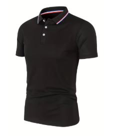2025 Hot Sale Men's Summer Casual Breathable Comfortable Polo Shirt Men's Solid Color High Quality Short Sleeve T-Shirt