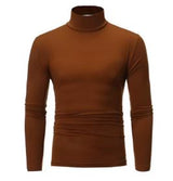 Thermal Underwear Tops Men Winter Clothes Thermal Shirt Autumn Men's Winter Tights High Neck Thin Slim Fit Long Sleeve T-shirt