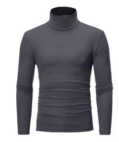 Thermal Underwear Tops Men Winter Clothes Thermal Shirt Autumn Men's Winter Tights High Neck Thin Slim Fit Long Sleeve T-shirt