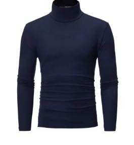 Thermal Underwear Tops Men Winter Clothes Thermal Shirt Autumn Men's Winter Tights High Neck Thin Slim Fit Long Sleeve T-shirt