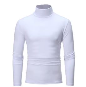 Thermal Underwear Tops Men Winter Clothes Thermal Shirt Autumn Men's Winter Tights High Neck Thin Slim Fit Long Sleeve T-shirt