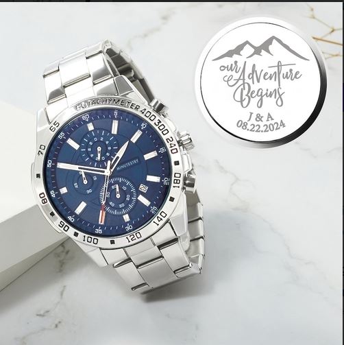 Personalized Men's Watch, Boyfriend Gift, Anniversary Gift